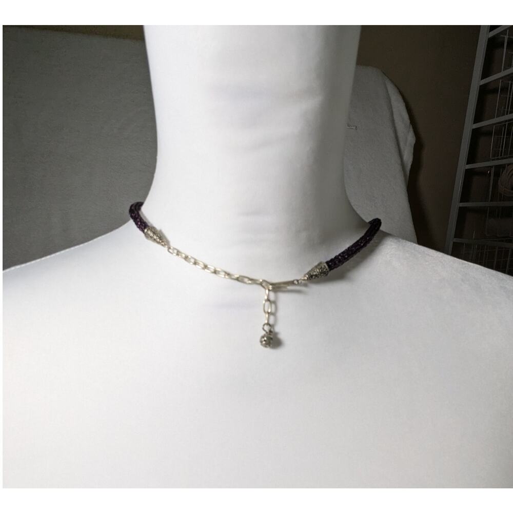 Handmade Dichroic bead Viking chain18" + 2.5" chain extender Handcrafted,Artisan - Picture 4 of 7